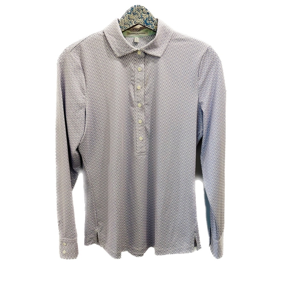 Fairway & Green Aryn Polo Shirt medium purple lavender golf pickleball tennis